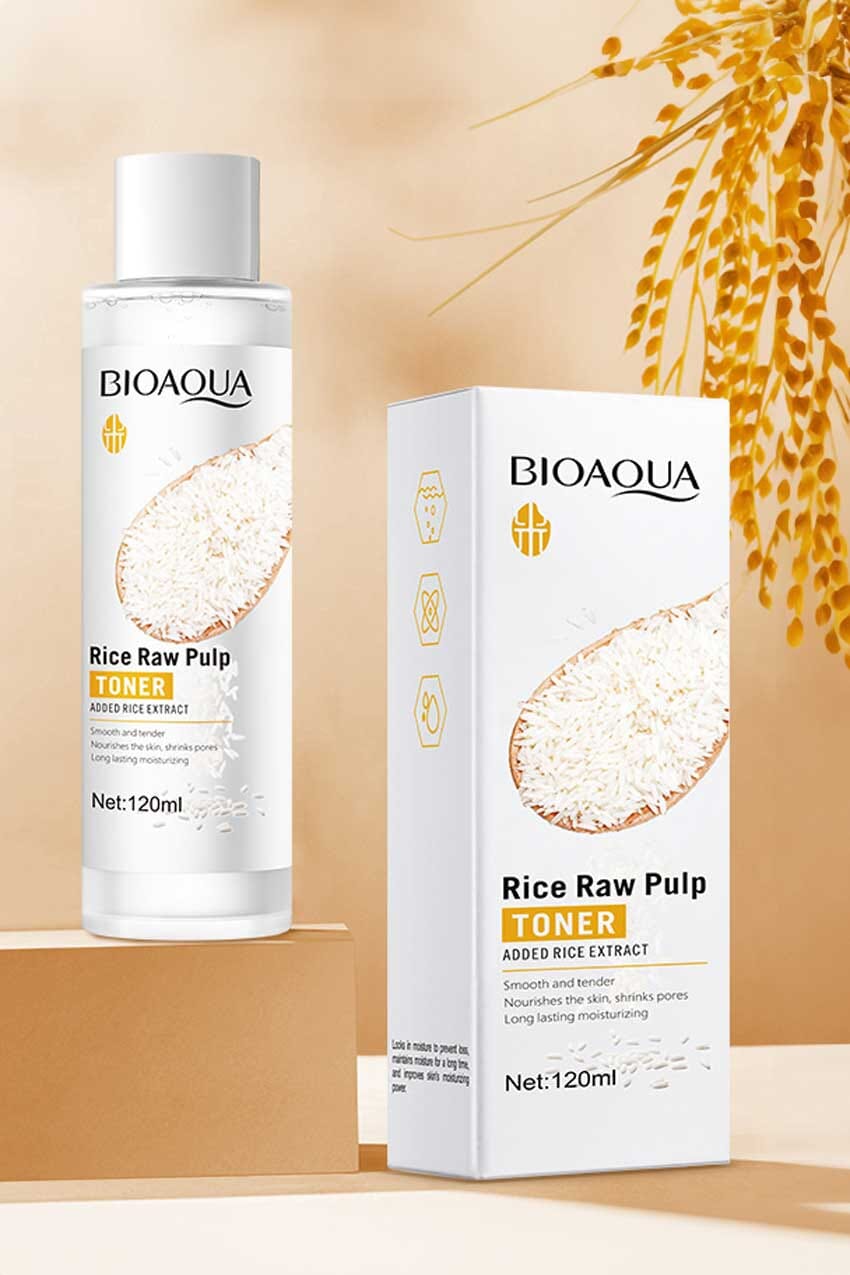 Bioaqua Rice Raw Pulp Face Toner - 120ml