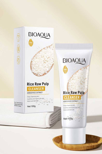 Bioaqua Rice Raw Pulp Cleanser - 100g