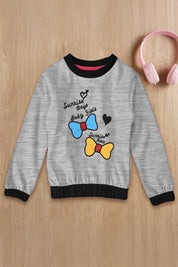 Lyallpur Girl's Sunrise Baby Girl Printed Sweat Shirt