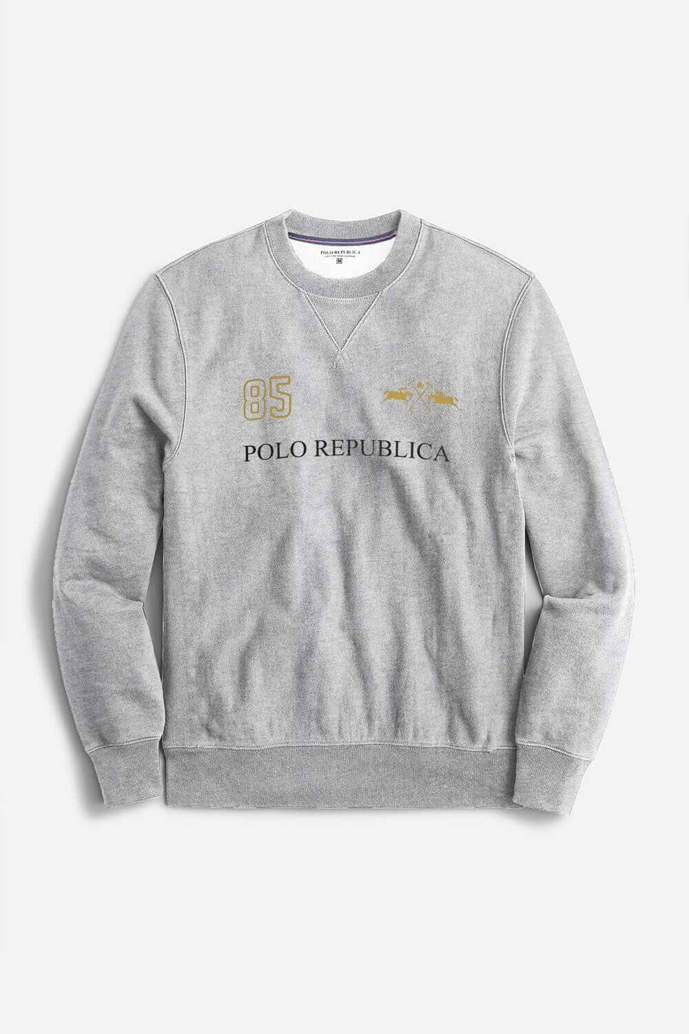 Polo Republica Men's Double Pony 85 Printed Fleece Sweat Shirt