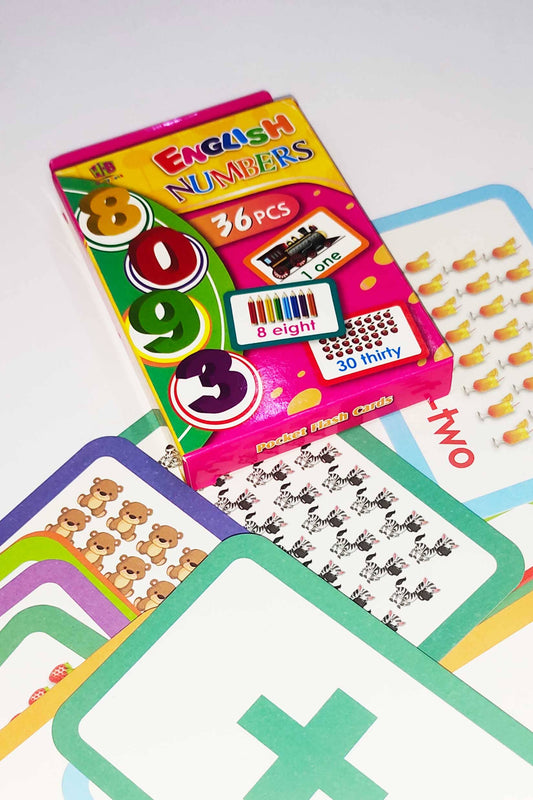 Early Learning Educational Teaching Flash Cards - 36 Pcs Stationary & General Accessories SRL 