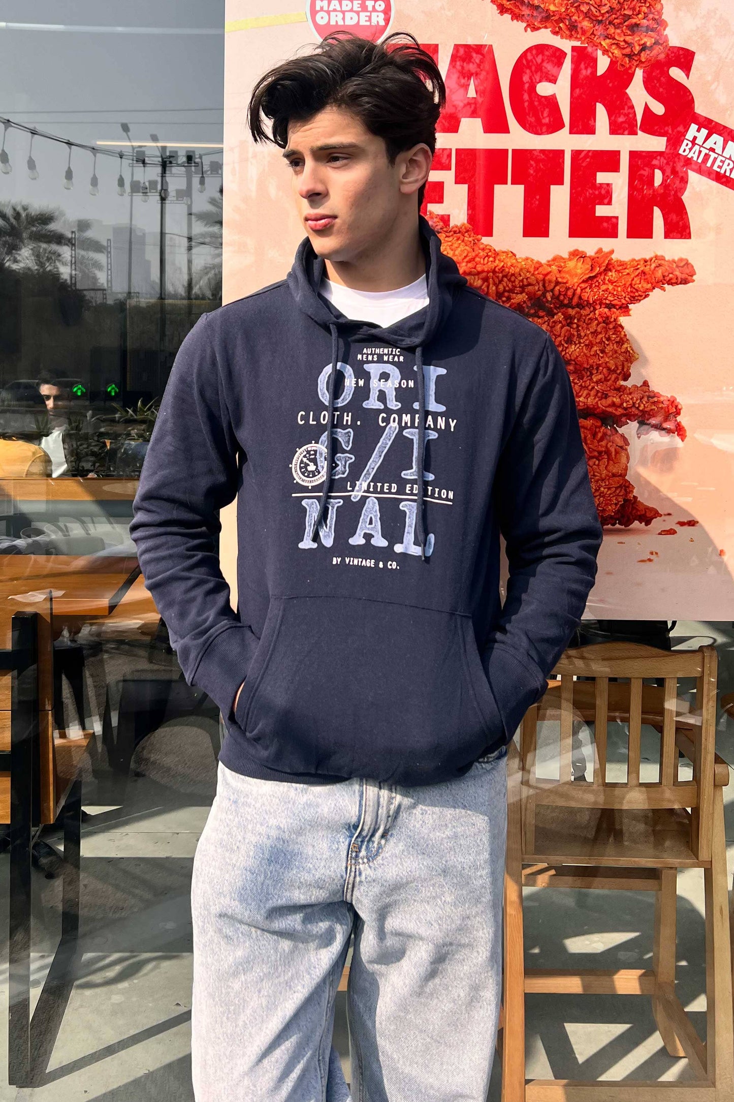 X-M Men's Original Printed Pullover Hoodie