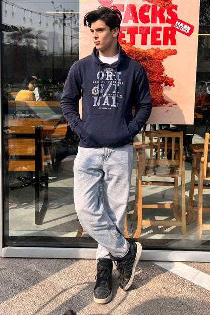 X-M Men's Original Printed Pullover Hoodie