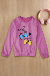 Lyallpur Girl's Sunrise Baby Girl Printed Sweat Shirt