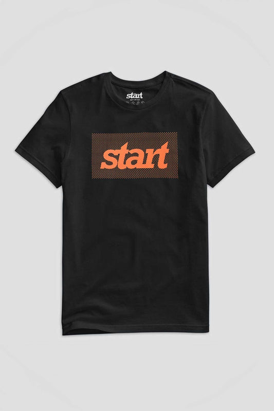 Start Men's Logo Embellish Short Sleeve Tee Shirt