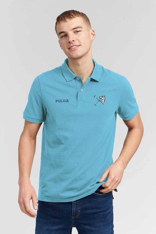 Polo Republica Men's Polo.R Mallets Embroidered Short Sleeve Polo Shirt Men's Polo Shirt Polo Republica 