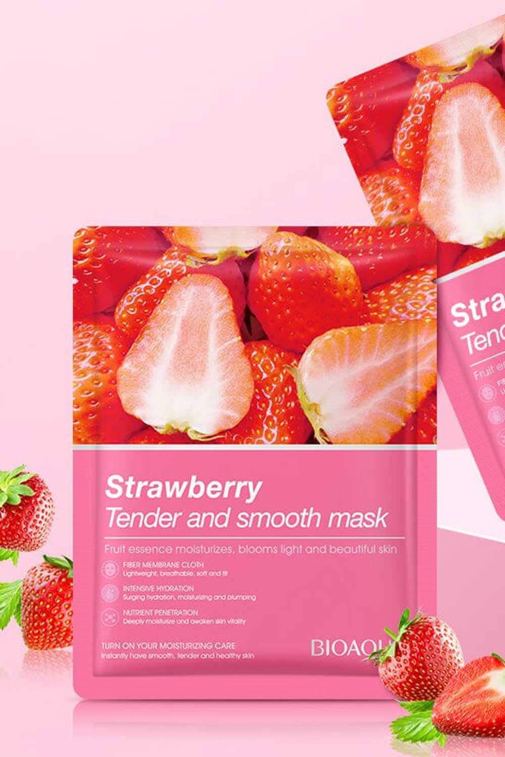 Bioaqua Strawberry Tender And Smooth Sheet Mask - 25G Strawberrytenderandsmoothmask 3 800X 7C45Ad82 Fcb7 4Cd9 A738 960B0E9Bd0De