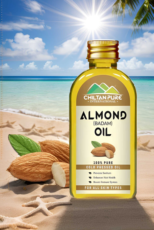 Chiltan Pure Sweet Almond Oil – Treats Acne, Dark Spots & Damaged Scalp - 140ml Health & Beauty CNP 
