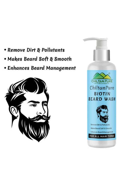 Chiltan Pure Biotin Beard Wash - 150ml