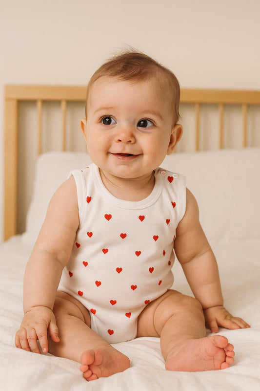 Polo Republica Heart Baby Romper