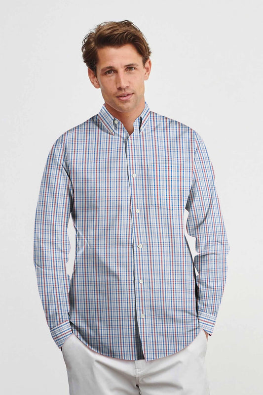 Cut Label Men's Contrast Check Design Formal Shirt Men's Casual Shirt First Choice 