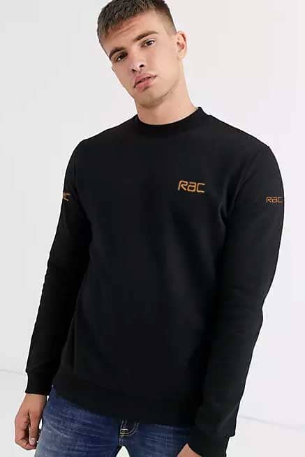 RAC Men's Logo Embroidered Minor Fault Fleece Sweat Shirt
