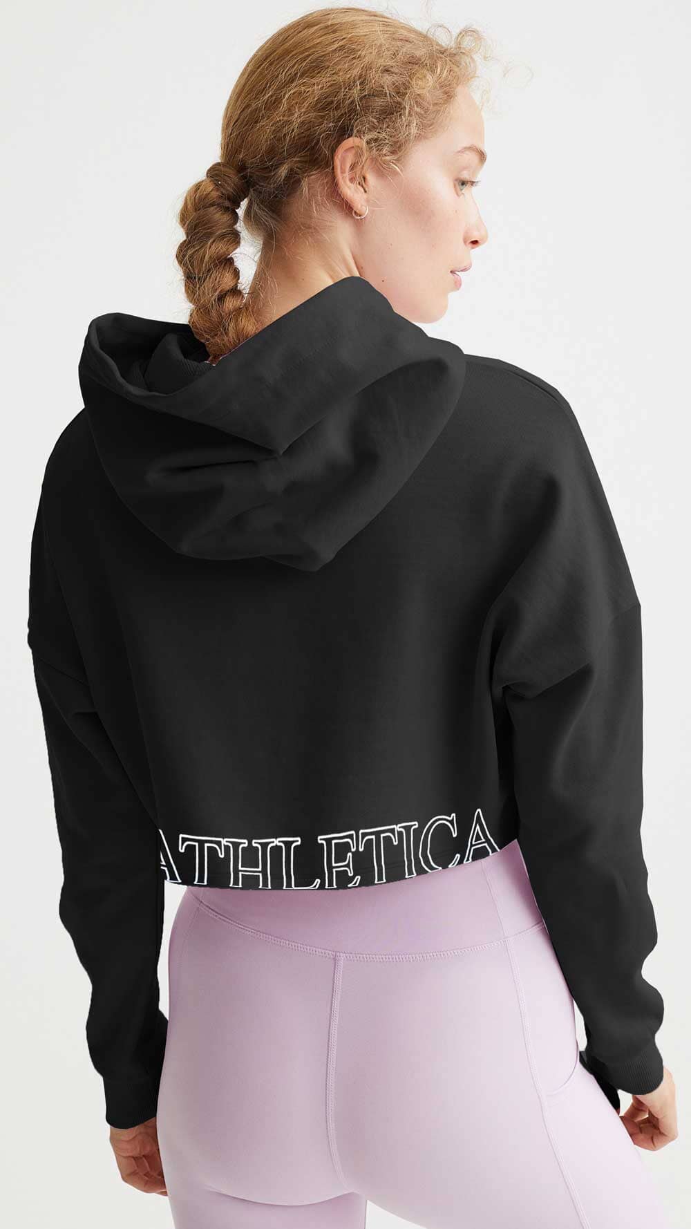 Polo Athletica Women's Hooded Activewear Terry Crop Top Women's Pullover Hoodie Polo Republica 