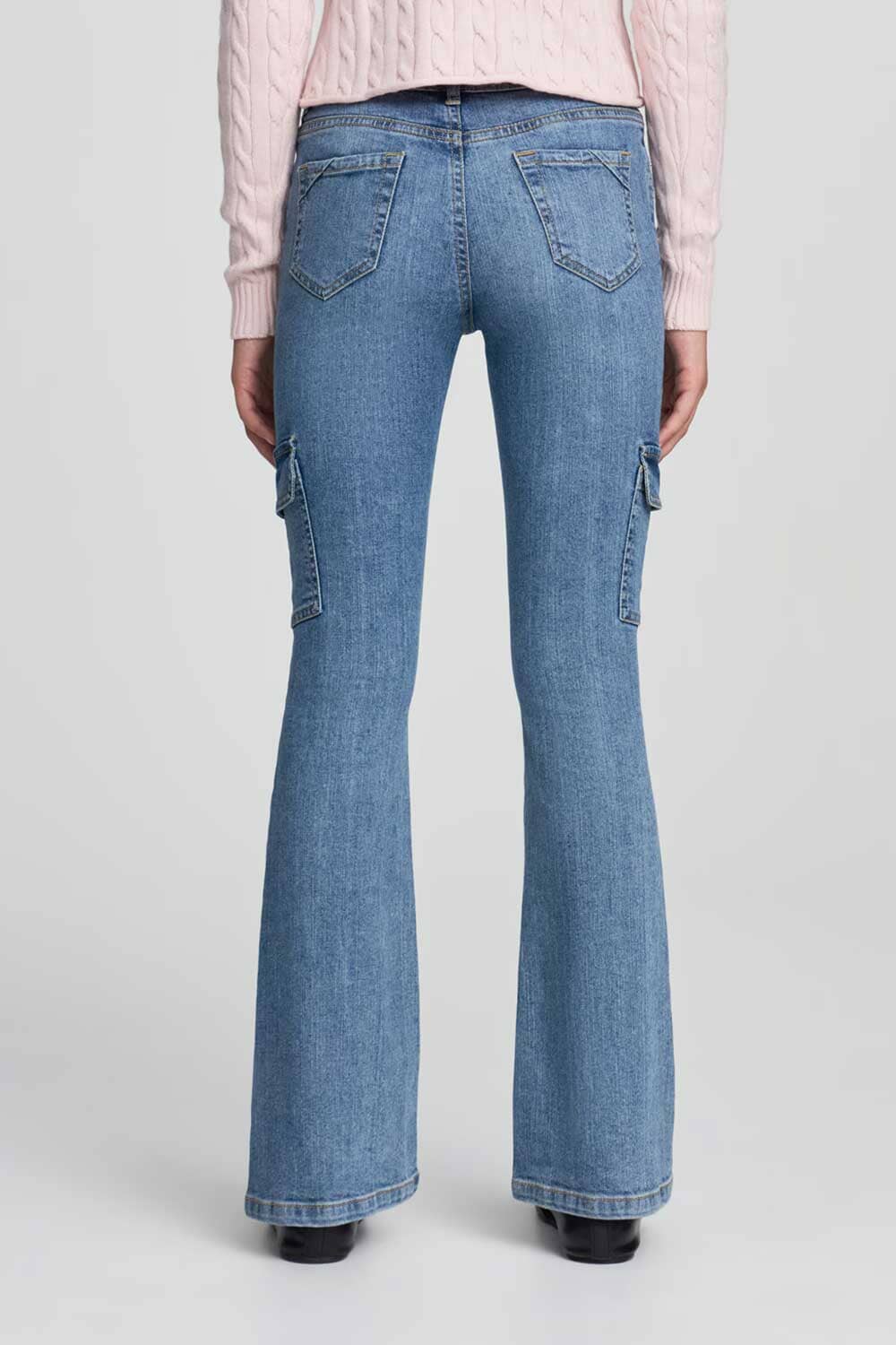 TN Girl's Flared Cargo Jeans