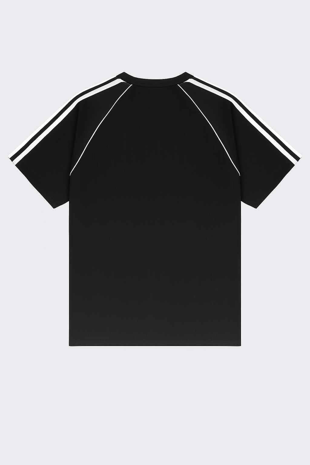 Men's Contrast Striped Raglan Sleeve Tee Shirt