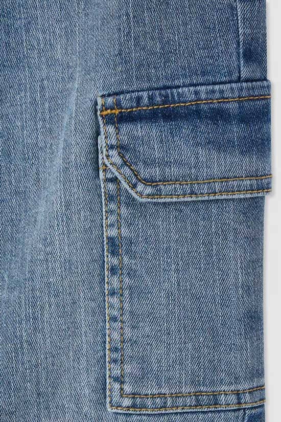 TN Girl's Flared Cargo Jeans