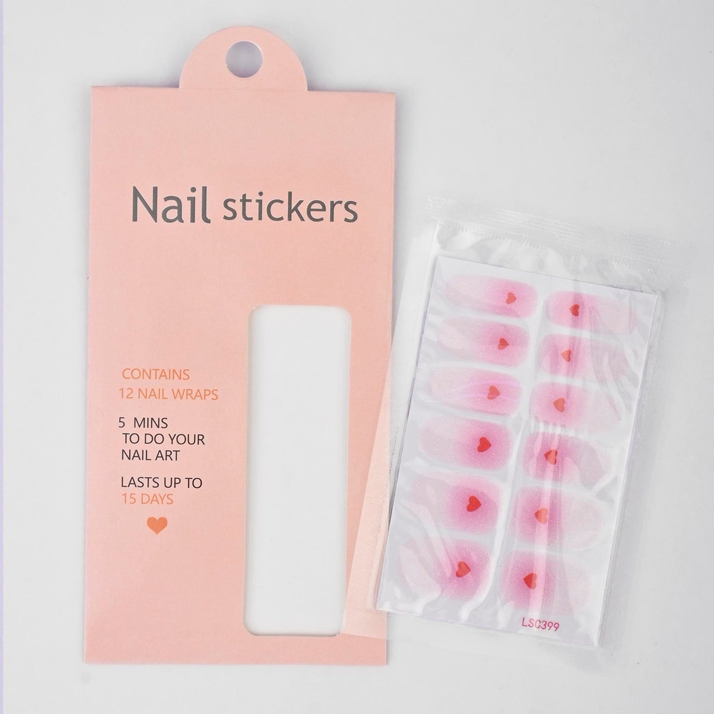 Women's Nail Stickers - Pack Of 12 Wraps Health & Beauty RAM D10 