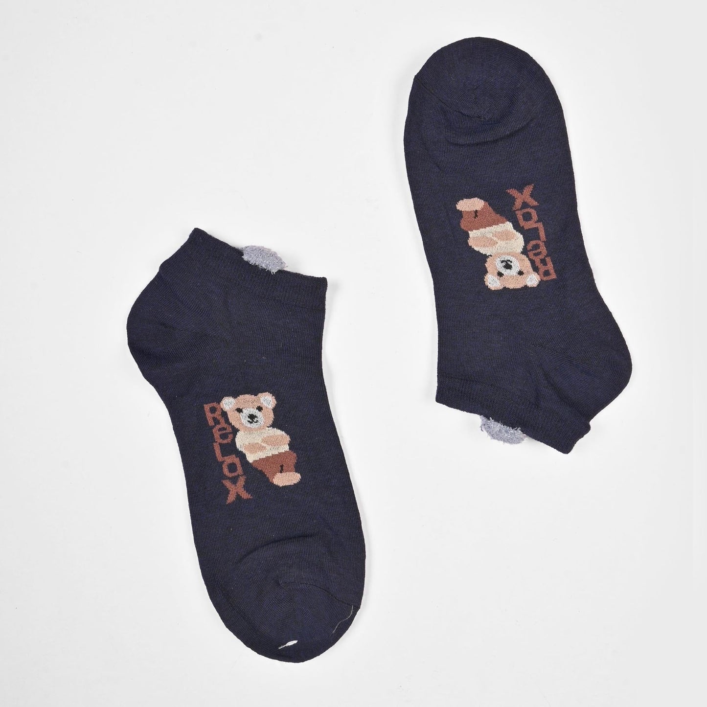 Fashion Women's Herstal Design Anklet Socks Socks SRL Navy D1 EUR 35-40