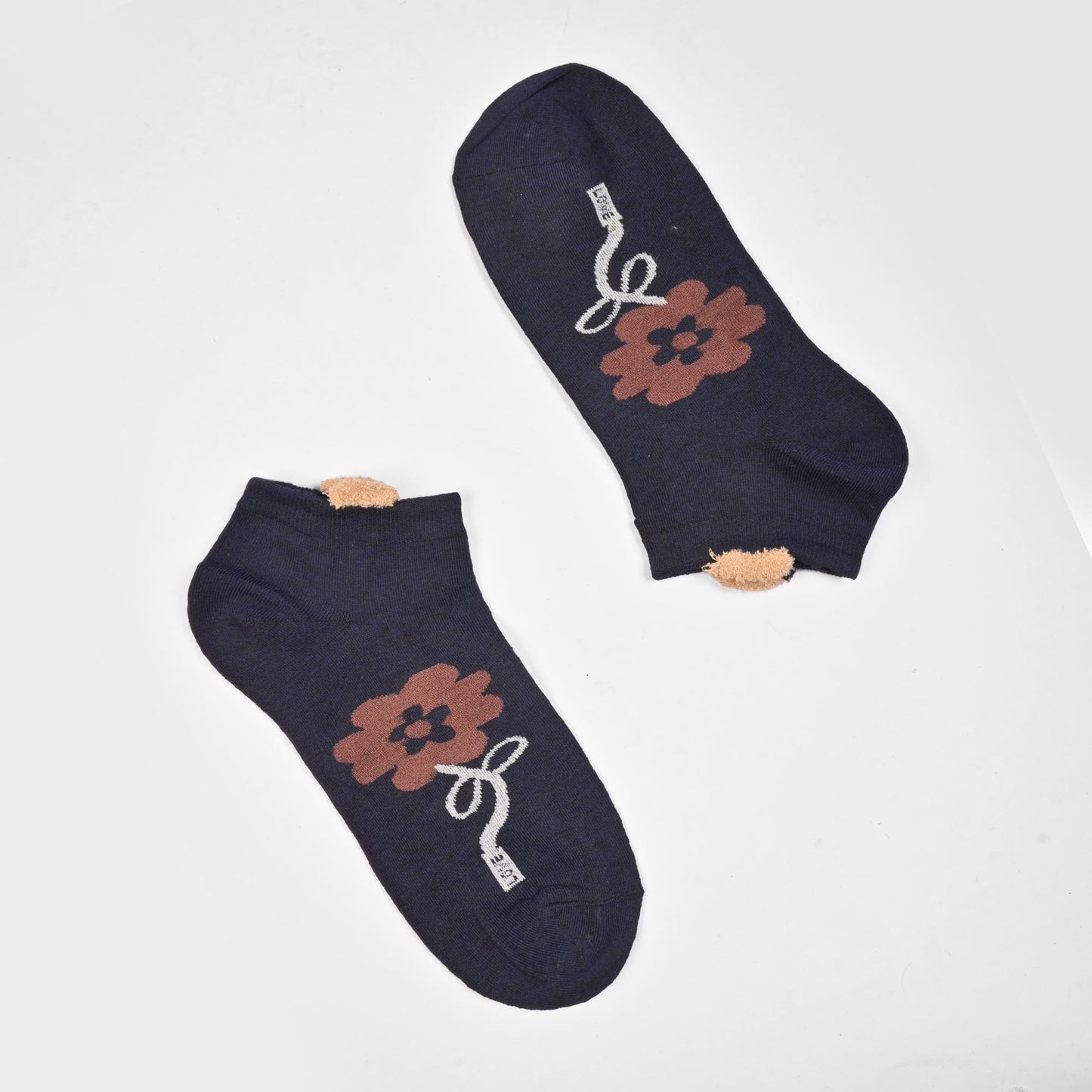 Fashion Women's Herstal Design Anklet Socks Socks SRL Navy D3 EUR 35-40