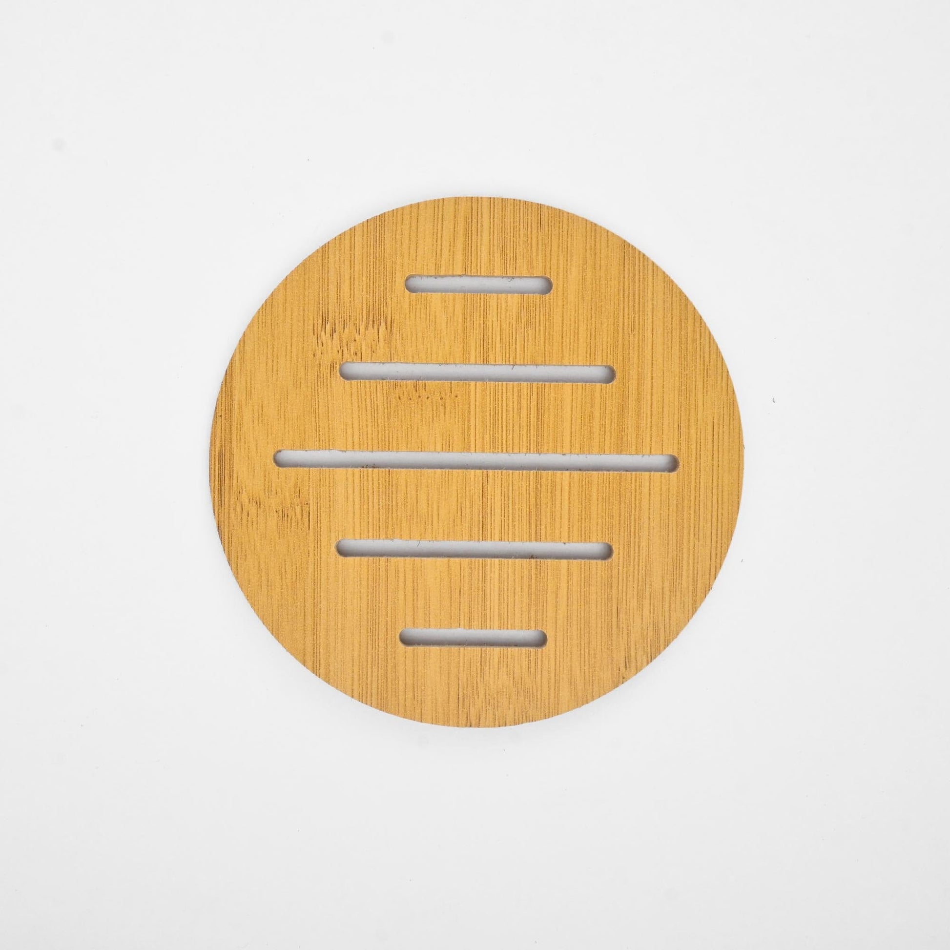 Round Cafe Wooden Hot Dish Coasters Crockery RAM D5 