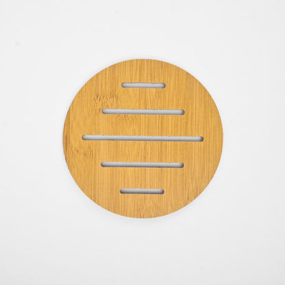 Round Cafe Wooden Hot Dish Coasters Crockery RAM D5 