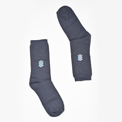 Leijia Men's Dress Socks Socks RAM Navy D2 EUR-40-46