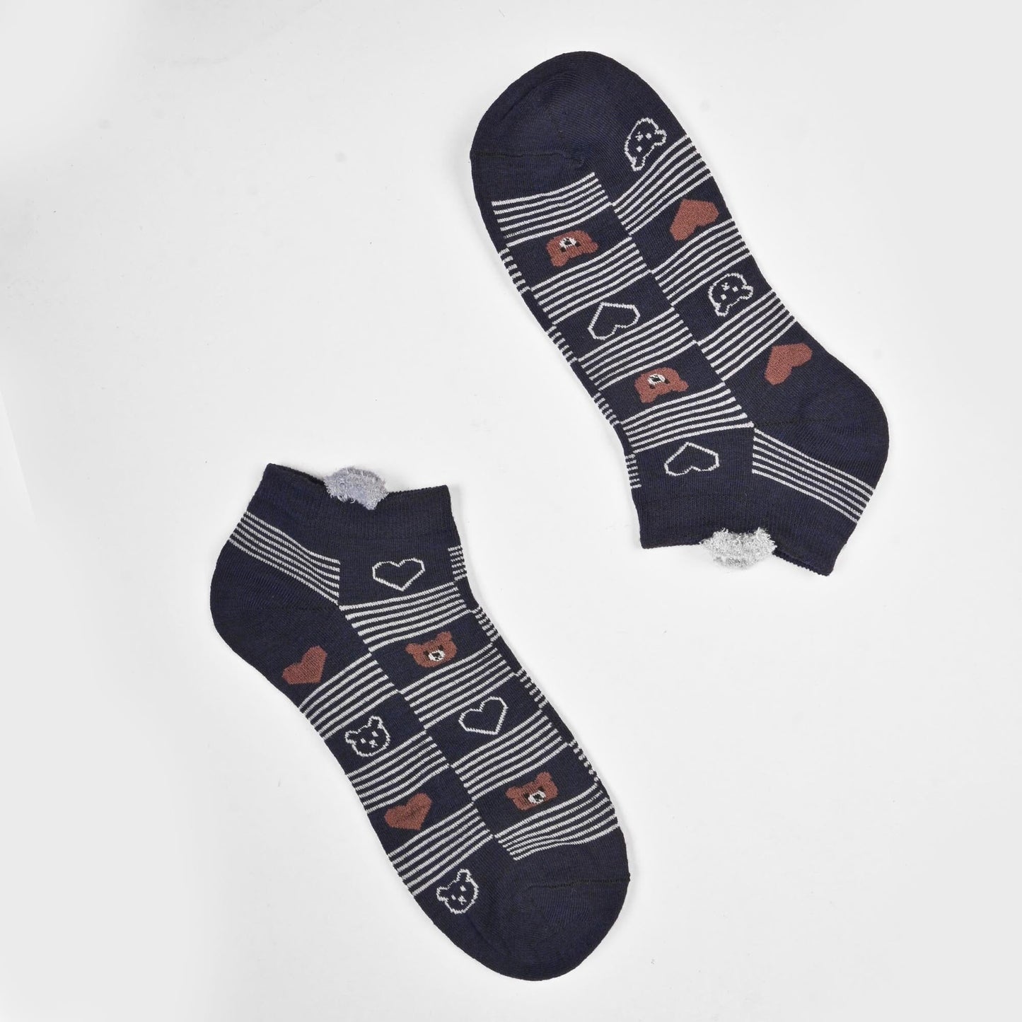 Fashion Women's Herstal Design Anklet Socks Socks SRL Navy D5 EUR 35-40