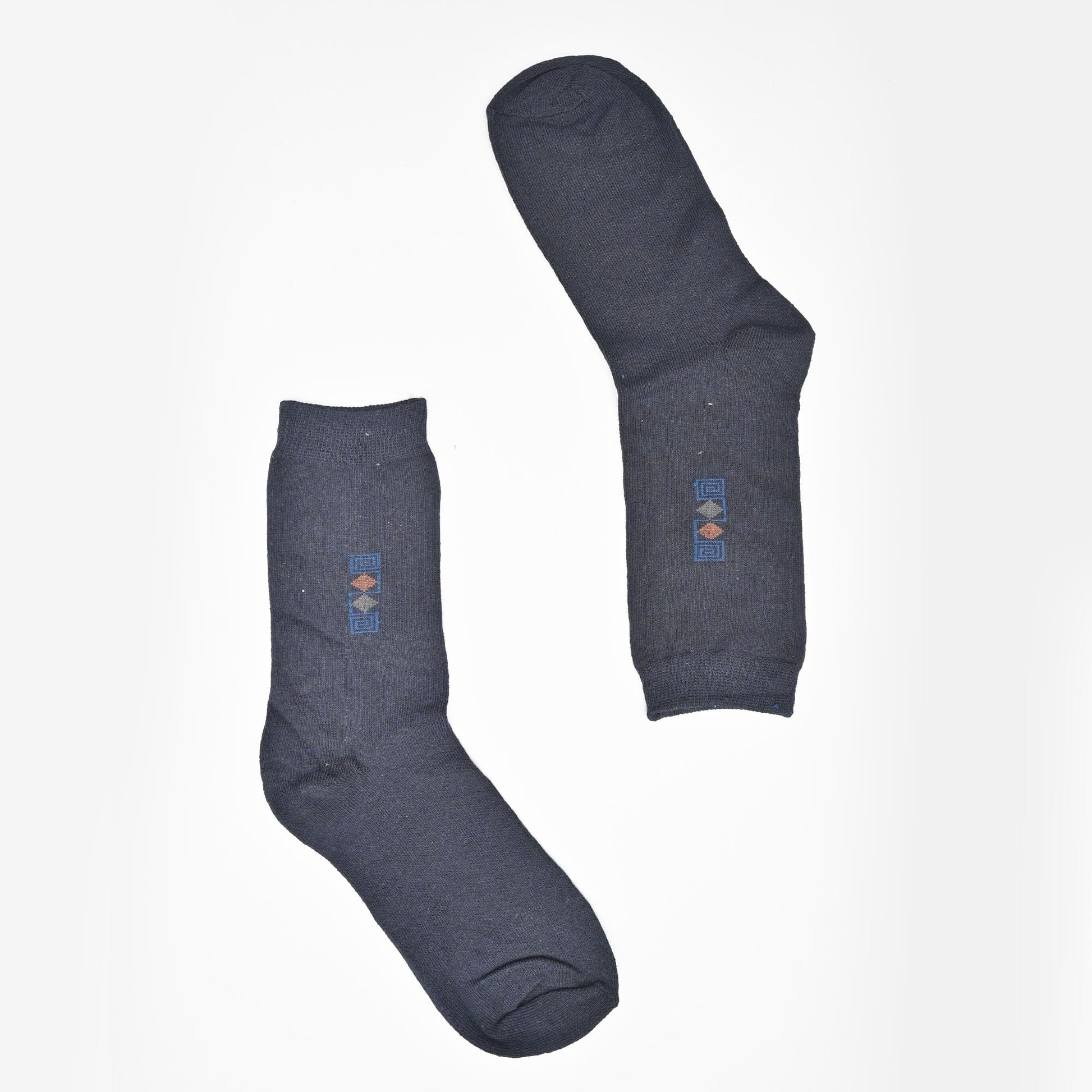 Leijia Men's Dress Socks Socks RAM Navy D1 EUR-40-46