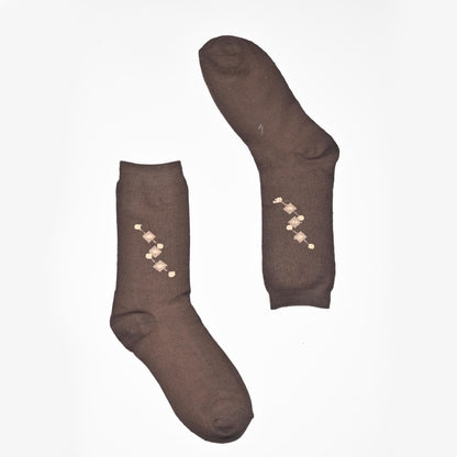 Leijia Men's Dress Socks Socks RAM Brown D3 EUR-40-46