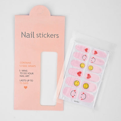 Women's Nail Stickers - Pack Of 12 Wraps Health & Beauty RAM D8 