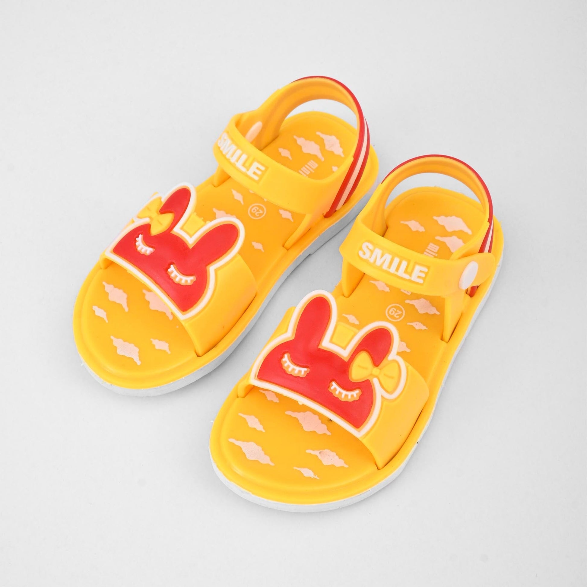 Omega Girl's Mini Melissa Smile Sandals Girl's Shoes RAM Yellow EUR 20 