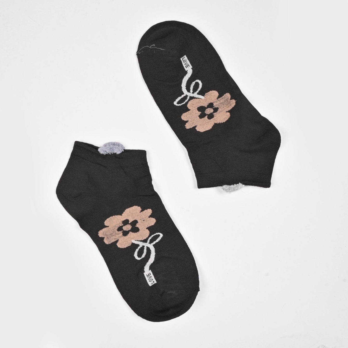 Fashion Women's Herstal Design Anklet Socks Socks SRL Black D3 EUR 35-40
