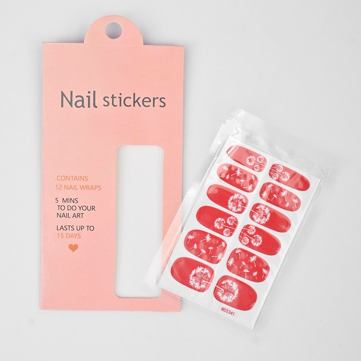Women's Nail Stickers - Pack Of 12 Wraps Health & Beauty RAM D7 