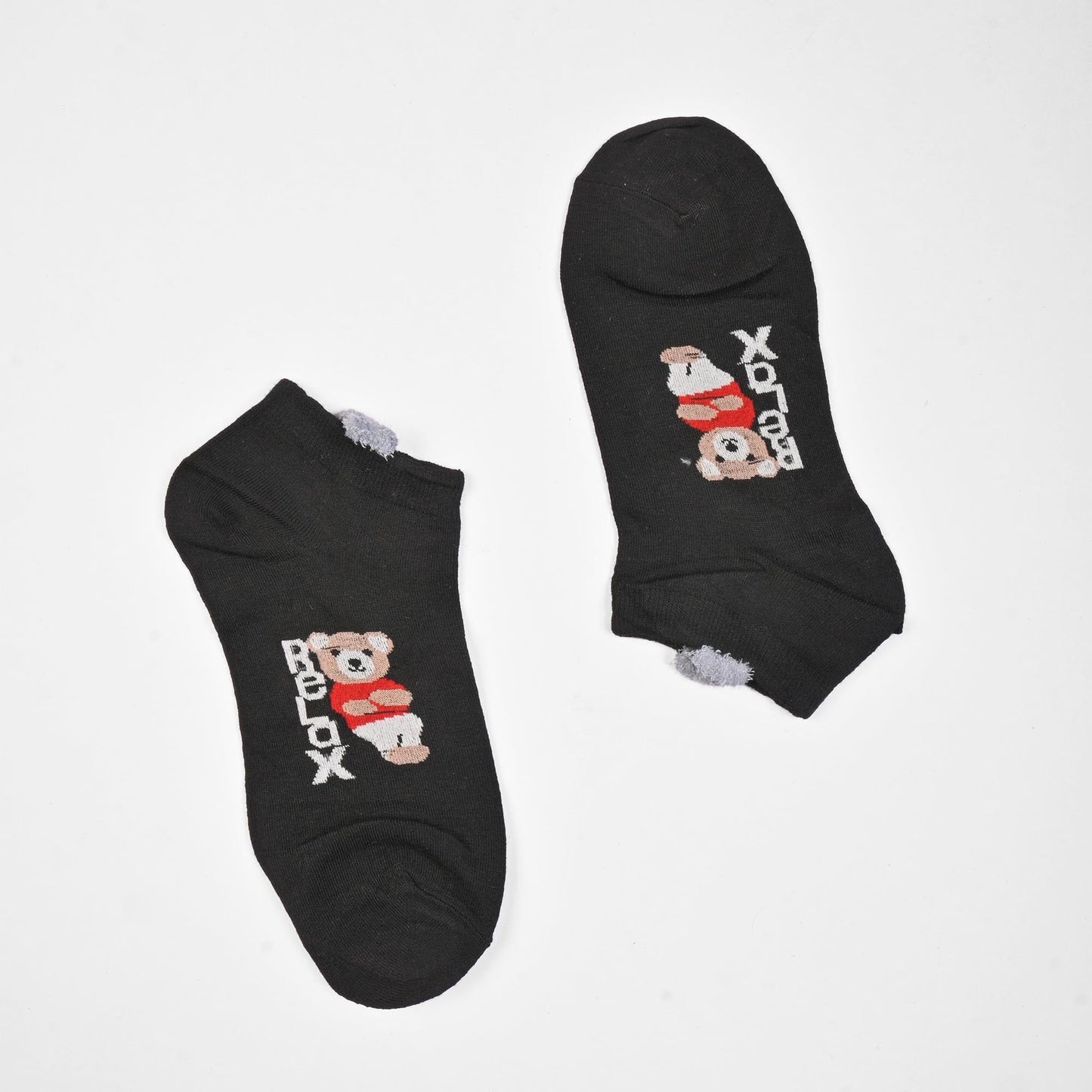 Fashion Women's Herstal Design Anklet Socks Socks SRL Black D1 EUR 35-40