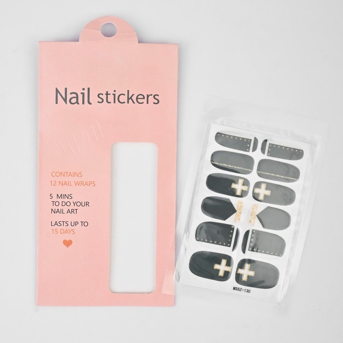 Women's Nail Stickers - Pack Of 12 Wraps Health & Beauty RAM D6 