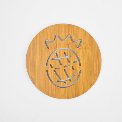 Round Cafe Wooden Hot Dish Coasters Crockery RAM D6 