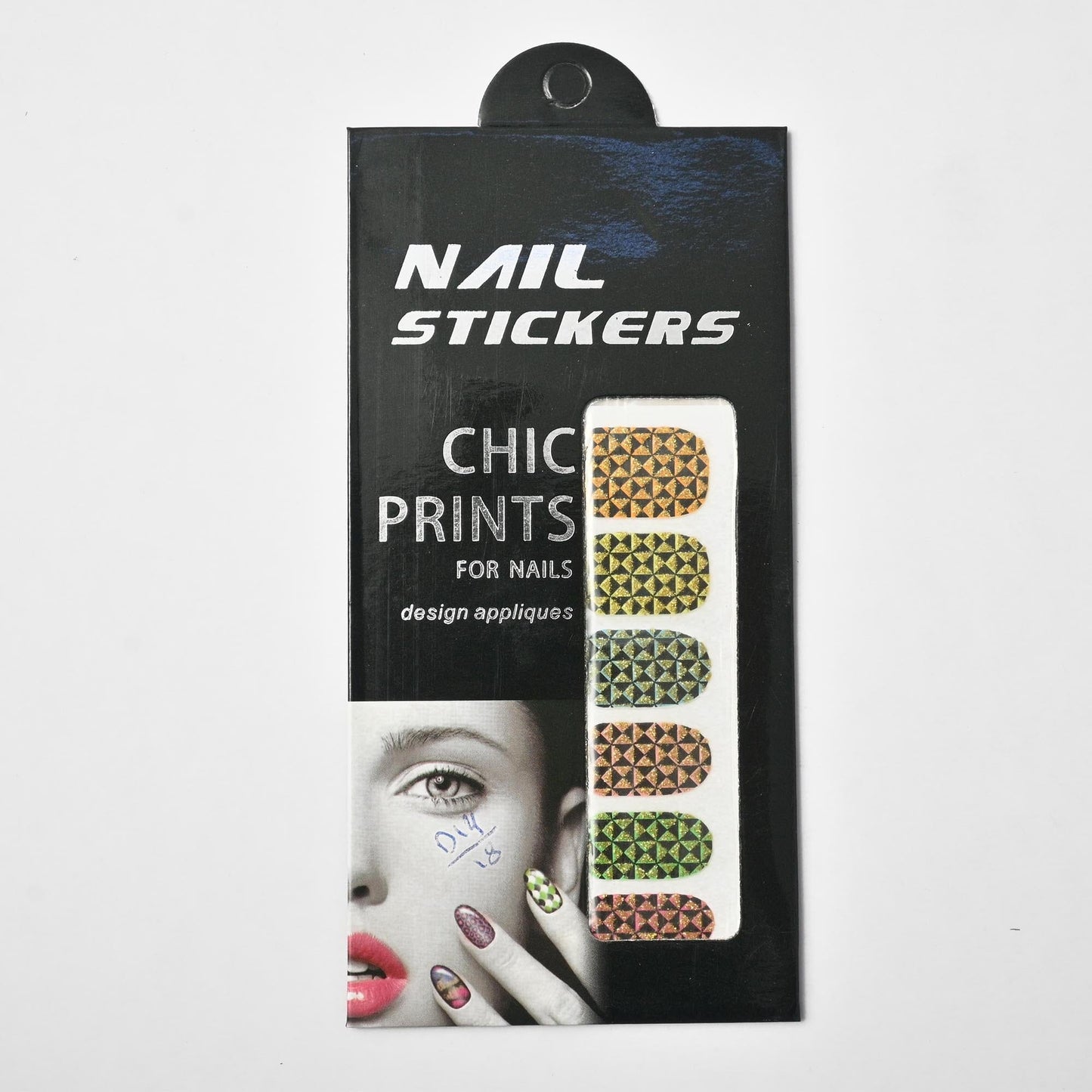 Chic Prints Women's Nail Stickers - Pack Of 12 Health & Beauty SRL D14 