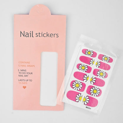 Women's Nail Stickers - Pack Of 12 Wraps Health & Beauty RAM D4 