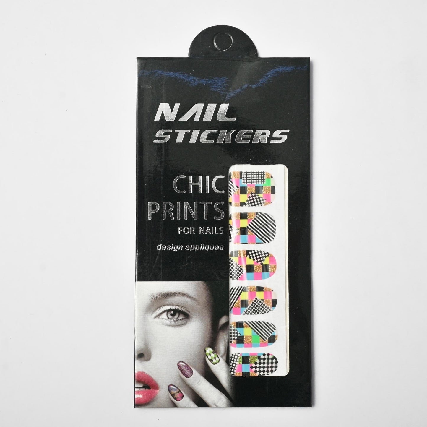 Chic Prints Women's Nail Stickers - Pack Of 12 Health & Beauty SRL D13 
