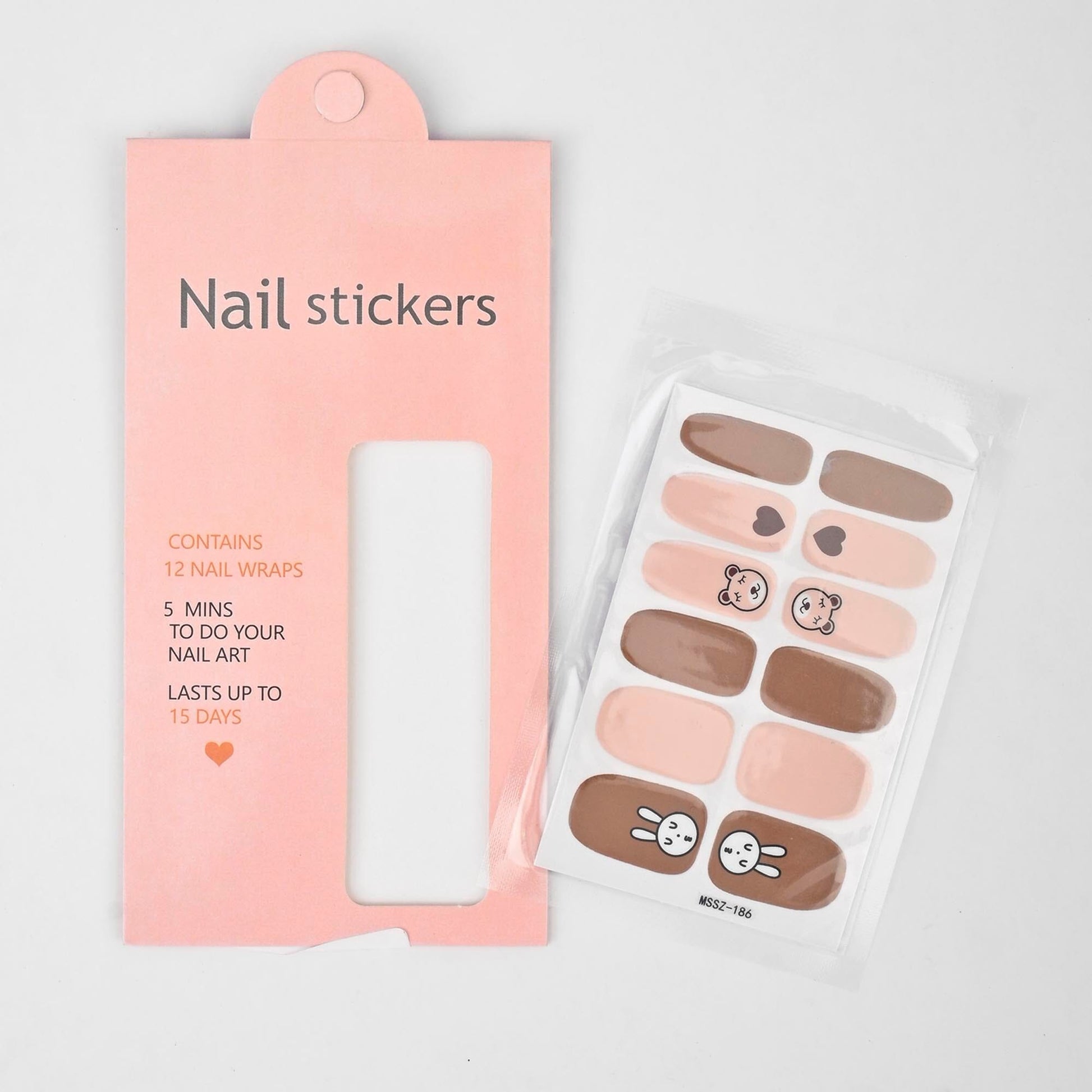 Women's Nail Stickers - Pack Of 12 Wraps Health & Beauty RAM D2 