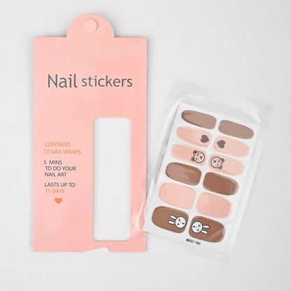 Women's Nail Stickers - Pack Of 12 Wraps Health & Beauty RAM D2 