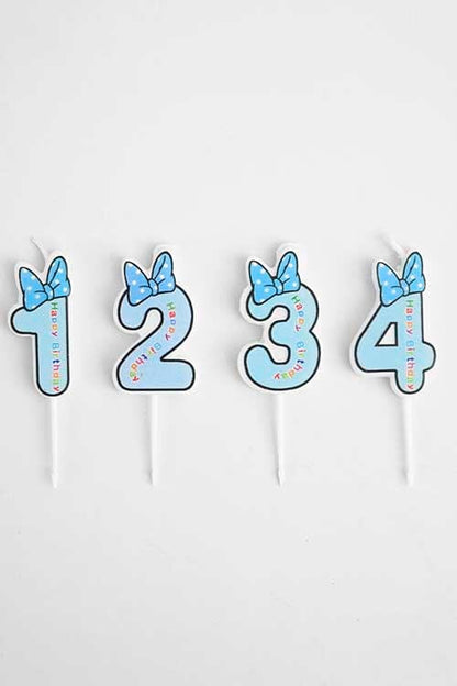 Happy Birth Day Bow Style Cake Candle