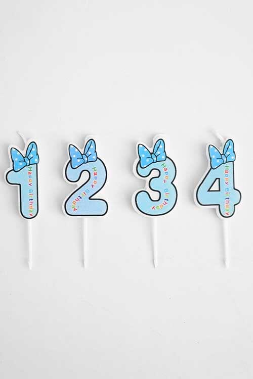 Happy Birth Day Bow Style Cake Candle