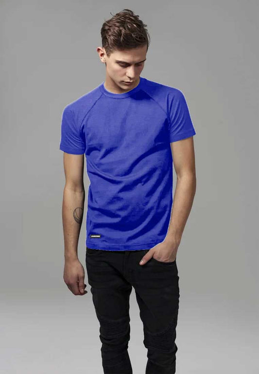 Harrods Men's Raglan Sleeve Solid Design Minor Fault Tee Shirt Men's Tee Shirt IBT 