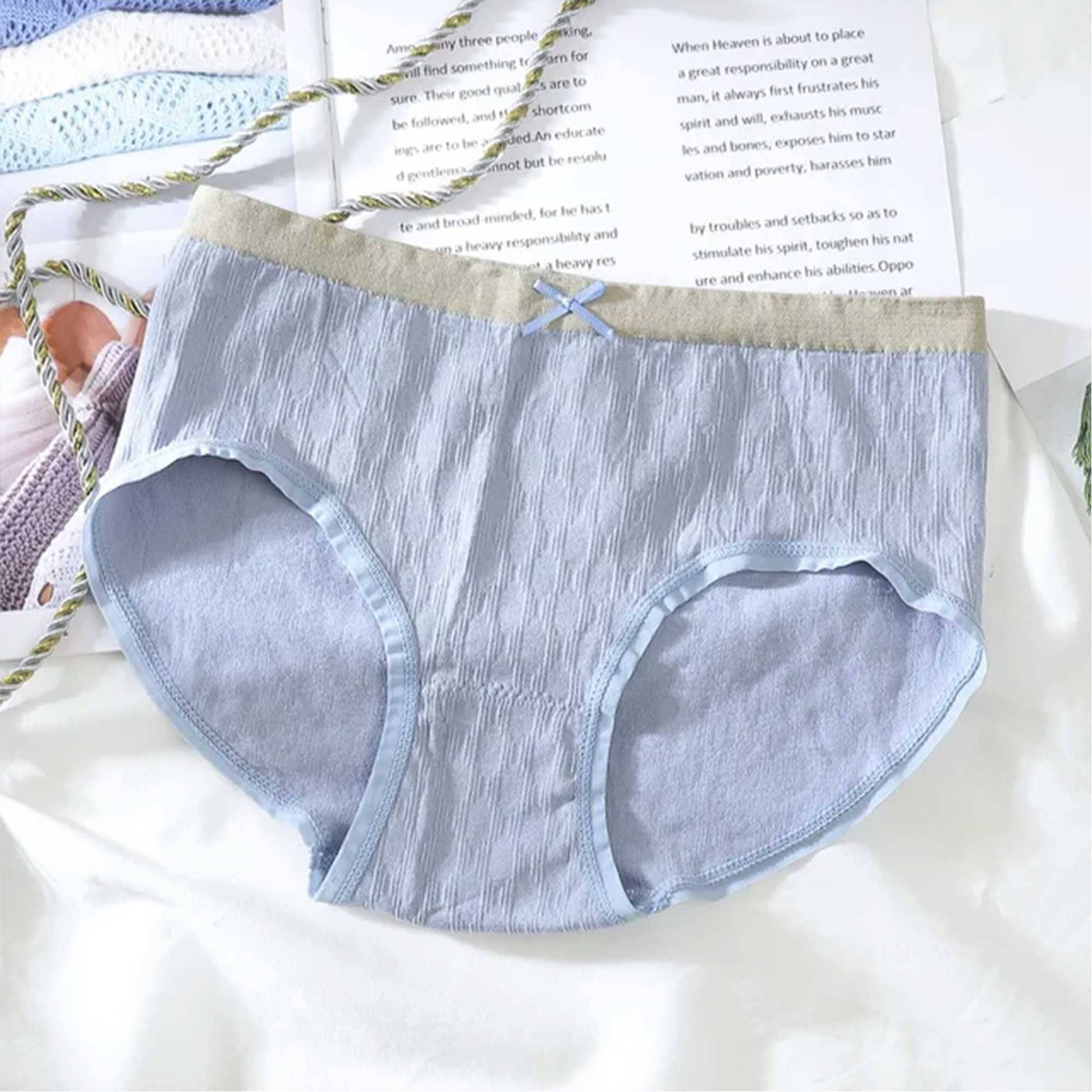 Women’s Stretched Menstrual Leak Protection Underwear Women's Lingerie SRL Powder Blue 30-34 