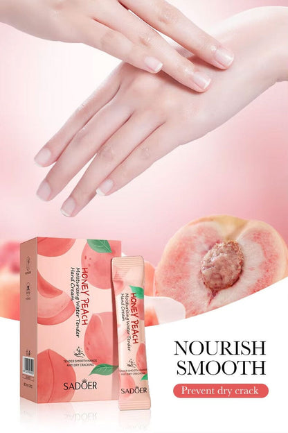 Sadoer Honey Peach Moisturizing Water Tender Hand Cream - 20pcs