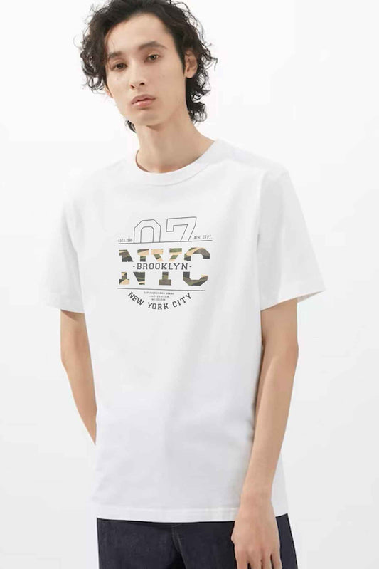 Polo Republica Men's NYC 7 Printed Short Sleeve Tee Shirt