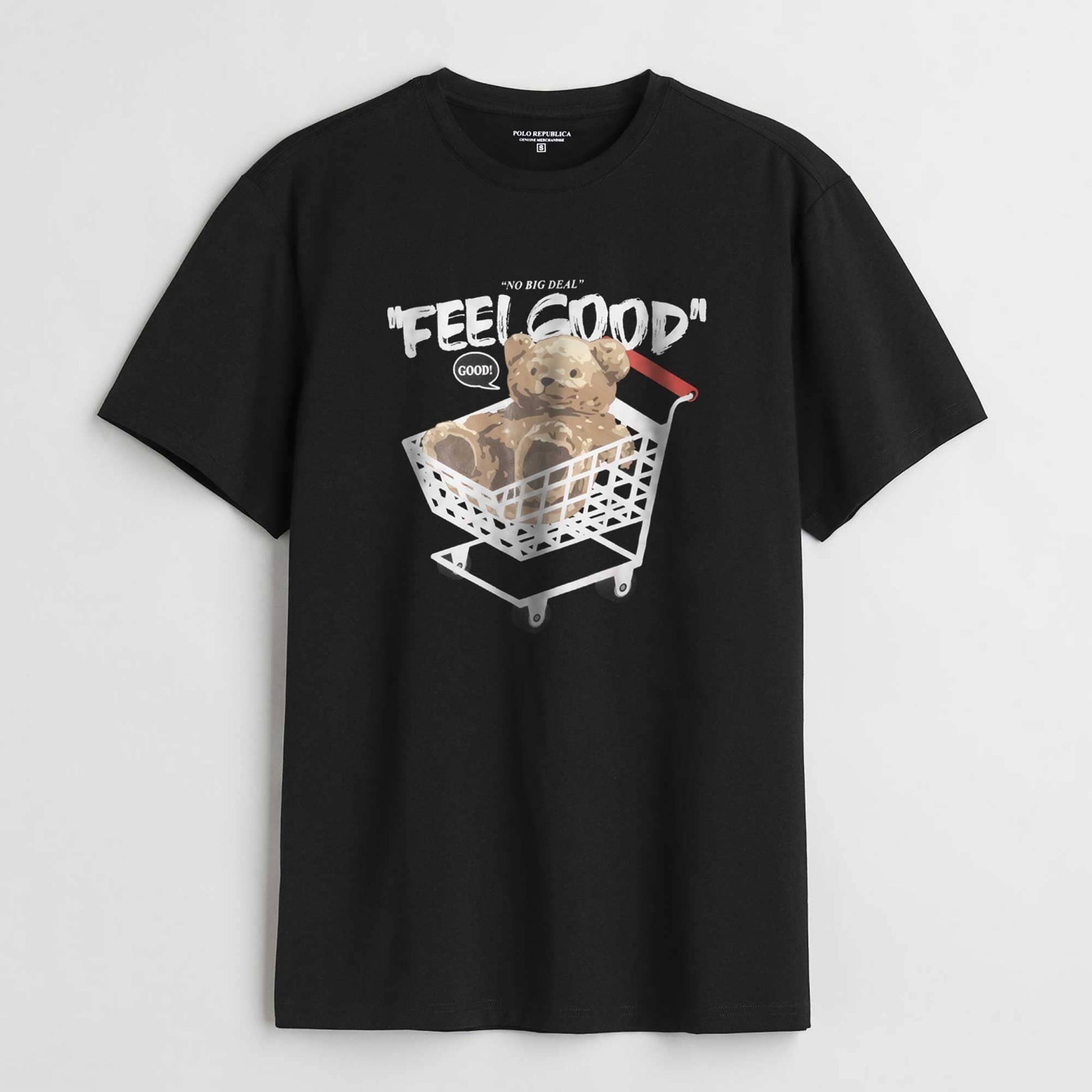 Polo Republica Men's Feel Good Printed Crew Neck Tee Shirt