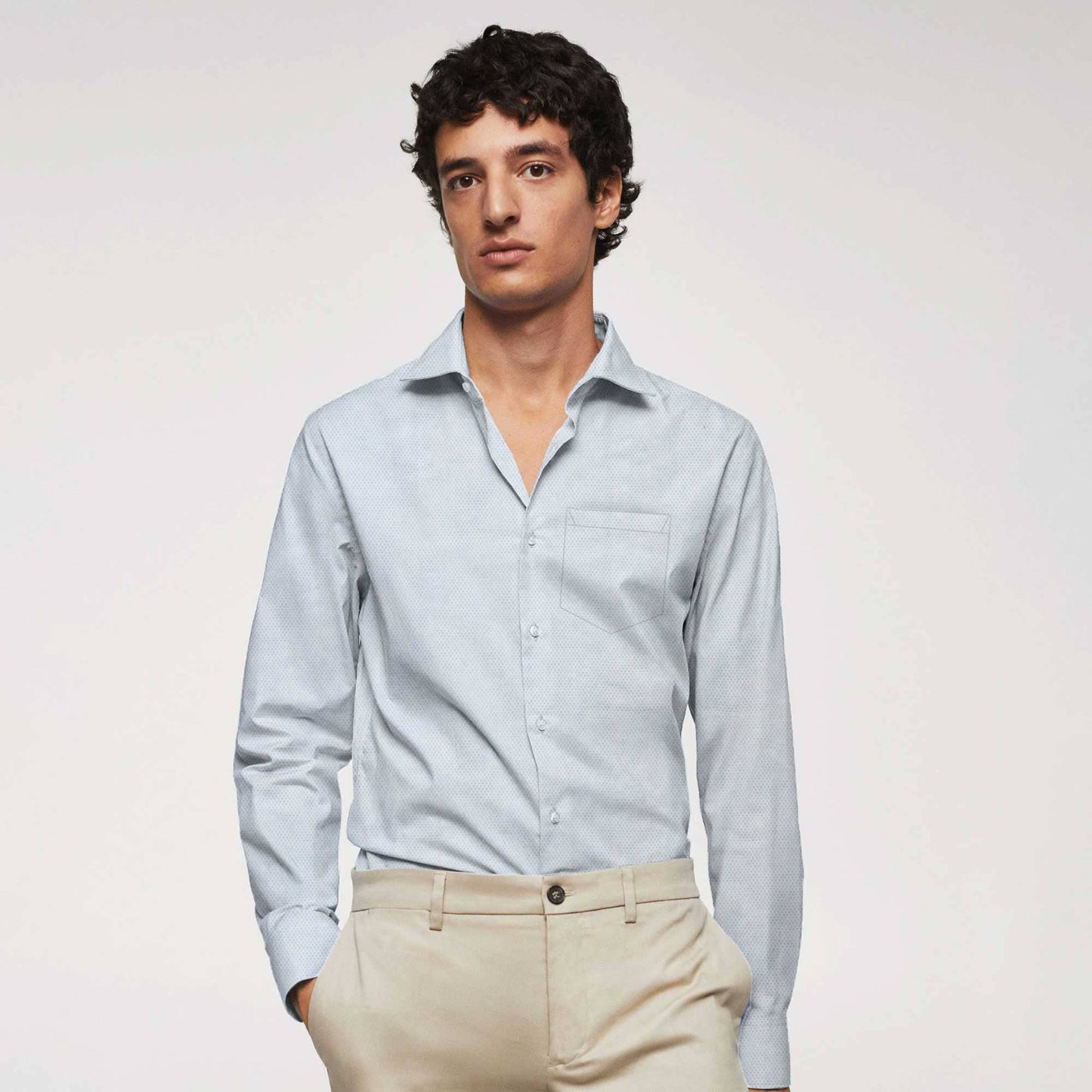 Cress Men's Horsens Dotted Design Regular Fit Casual Shirt – elo