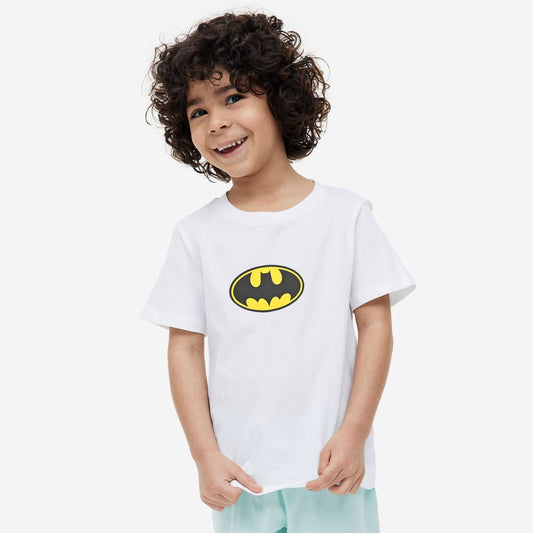 Polo Repbulica Boy's Batman Printed Tee Shirt Boy's Tee Shirt Polo Republica White 3-4 Years 